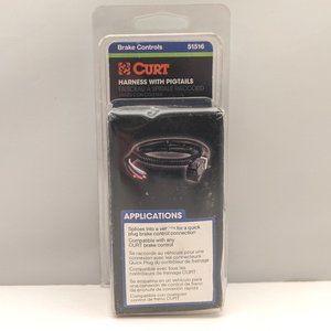 CURT Universal Trailer Brake Controller Harness With Pigtails 51516 NEW